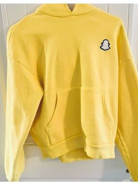 Madhappy Yellow Hoodie with Small Ghost Patch
